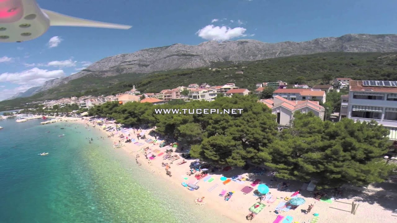 3.7.2014. - Tučepi beaches - aerial survey