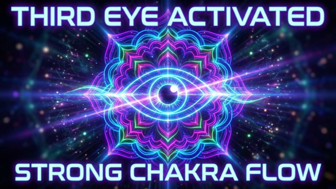 Chakra alignment hypnotic kaleidoscope