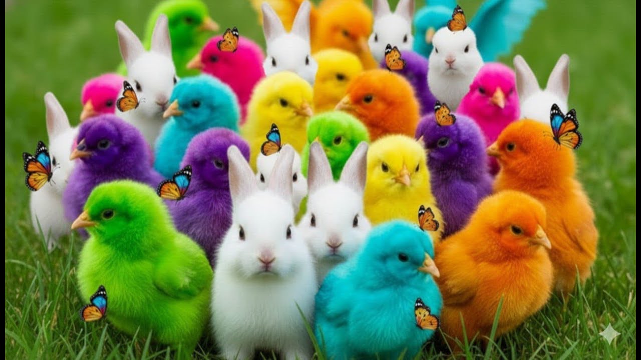 Tangkap Ayam Lucu, ayam warna warni, ayam rainbow, kelinci lucu, bebek lucu, ikan koi, Hewan Lucu