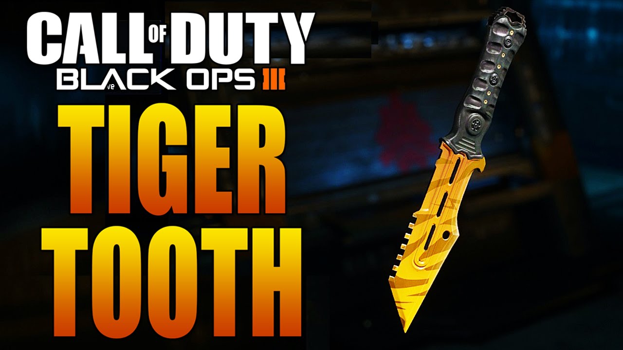 Black Ops 3 TIGER TOOTH KNIFE! (Combat Knife Only Gameplay)