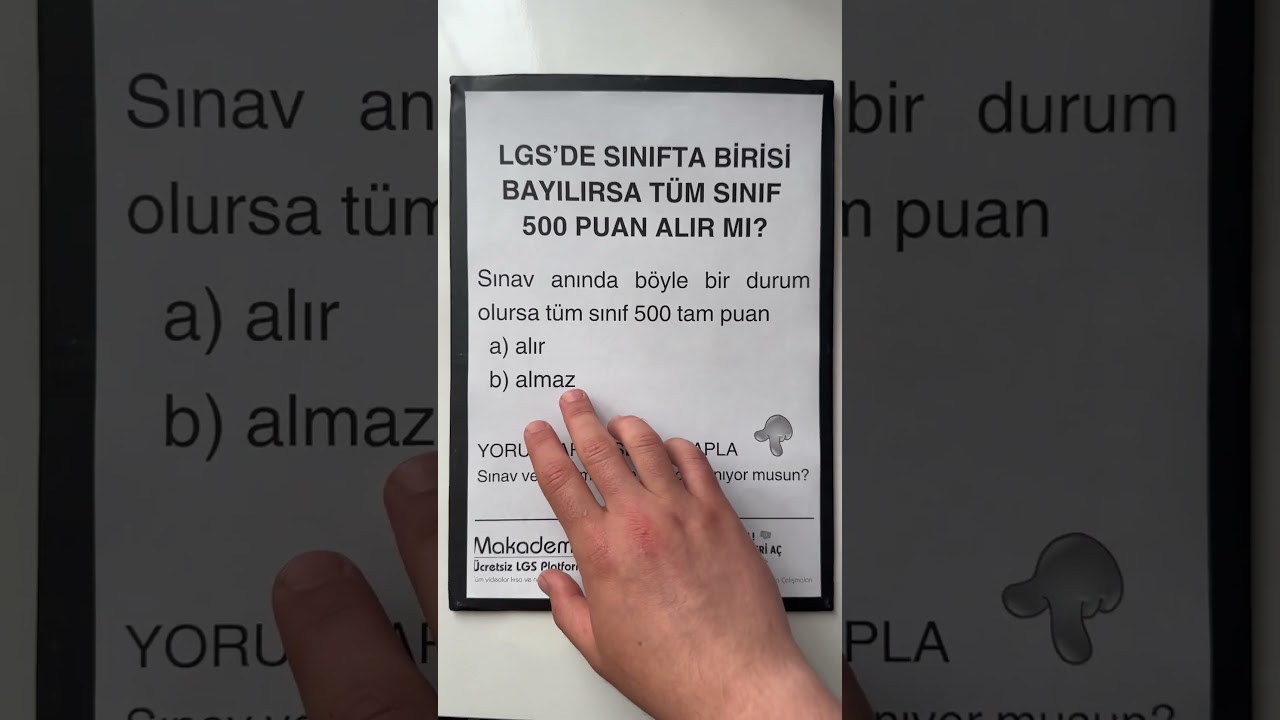 LGS son 1 hafta 500 puan alma taktikleri 😂 #lgs #lgs2025 #lgs2025