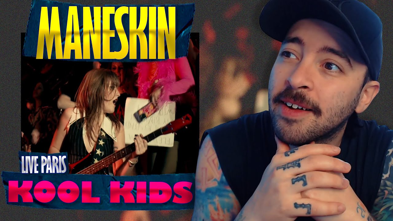 Maneskin - KOOL KIDS Live Paris | РЕАКЦИЯ | О да! Это просто ЧУДО вживую! Так весело 😂🤘🏻🔥