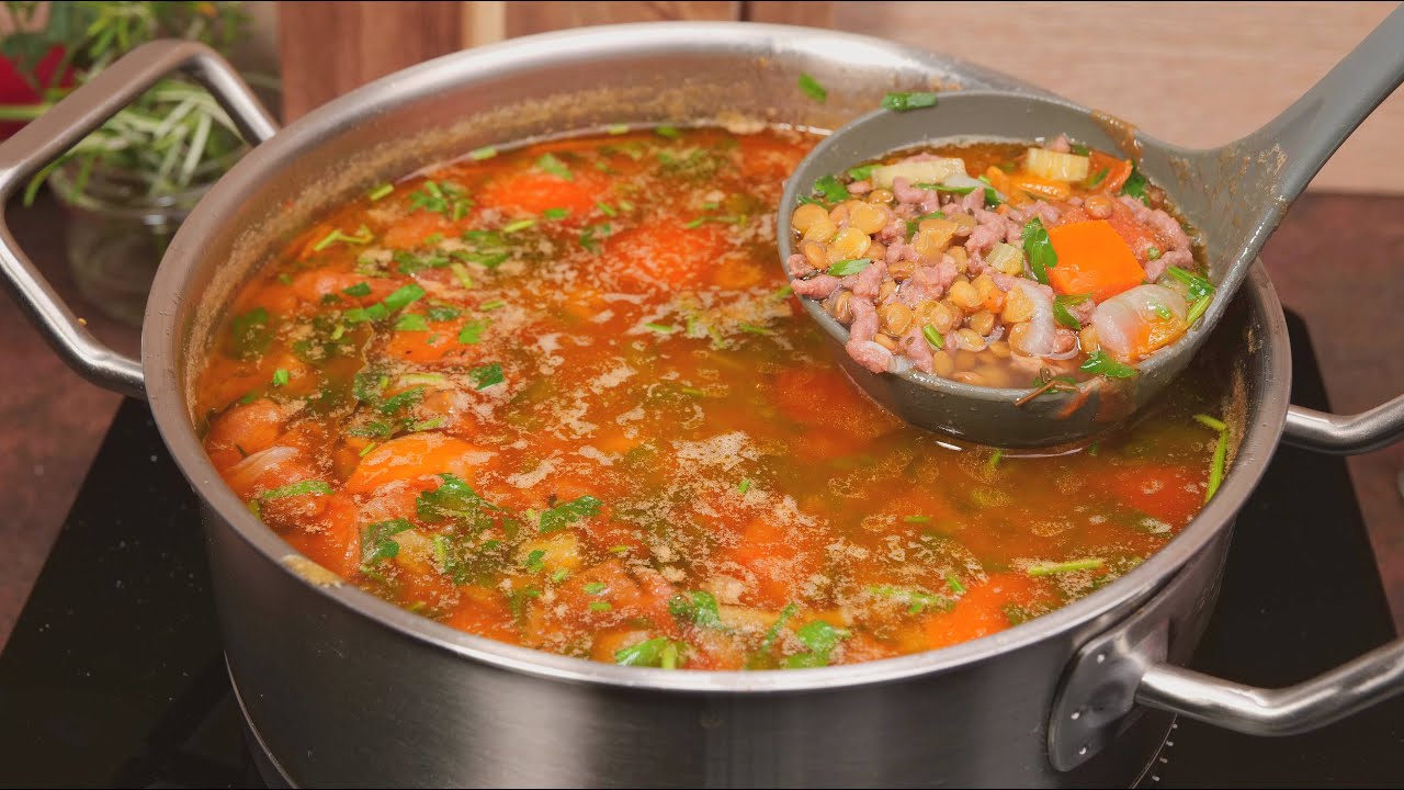 Вкусный турецкий суп! Вы когда-нибудь готовили такой турецкий суп с чечевицей?