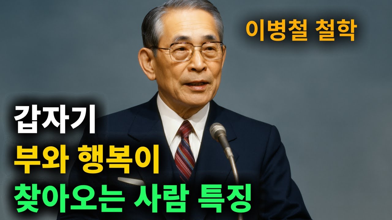 【이병철 어록】 '이런 사람'한텐 돈과 명예가 목숨걸고 찾아온다ㅣ부자 성공 마인드셋 │ 책과사람 │ 인생철학 │ 성공지혜