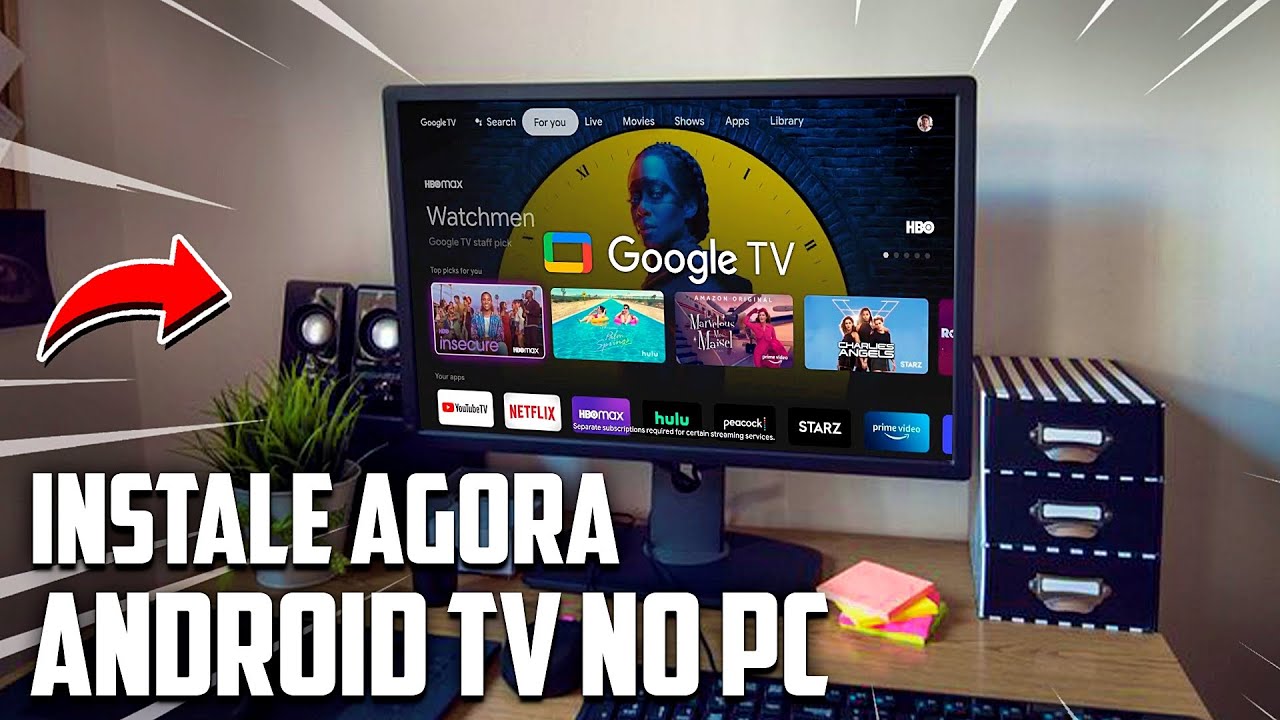 🤯ANDROID TV NO PC! Como Instalar Direto no HD/SSD ! #googletv