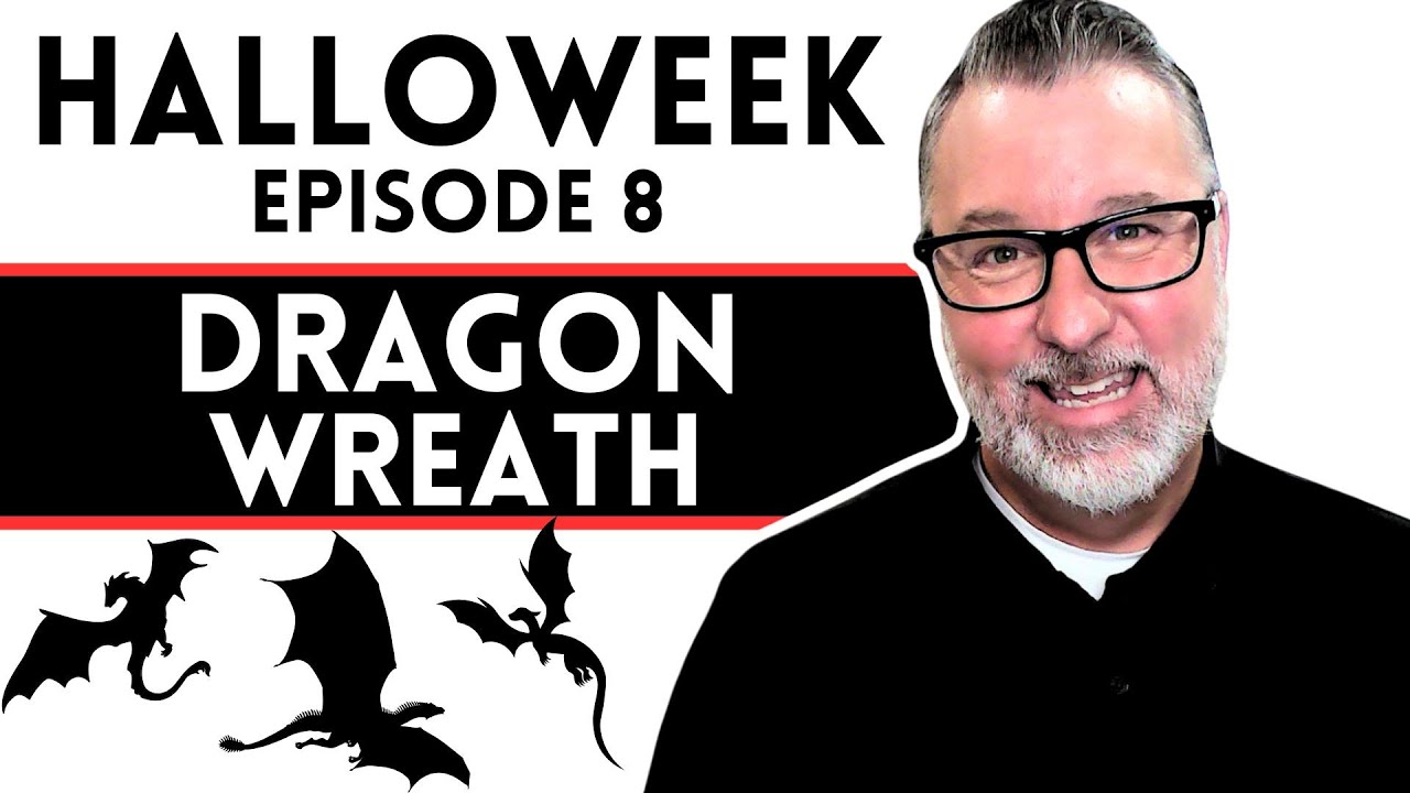 Dragon Wreath - Halloweek Day 8 - Halloween DIY - #halloween @Dave's Wreaths and Things