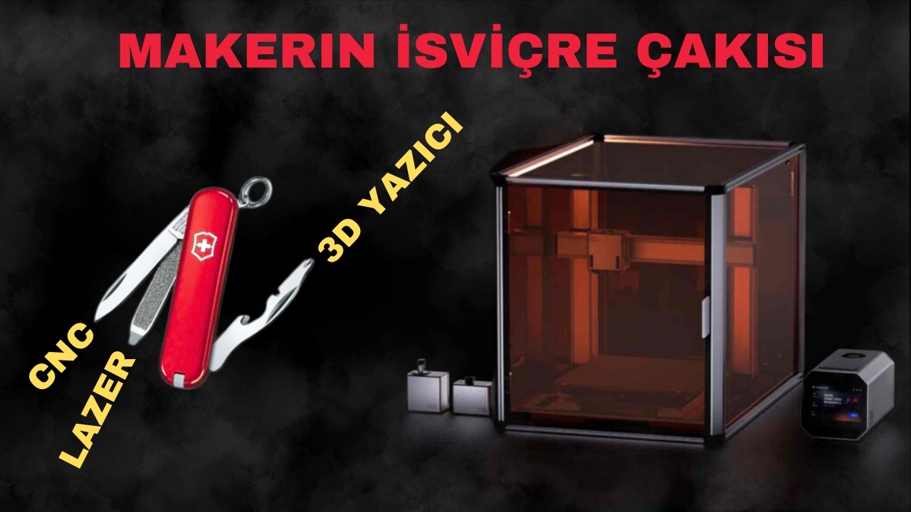 Makerın İsviçre Çakısı: Snapmaker Artisan İncelemesi | 3D Yazıcı + CNC + Lazer