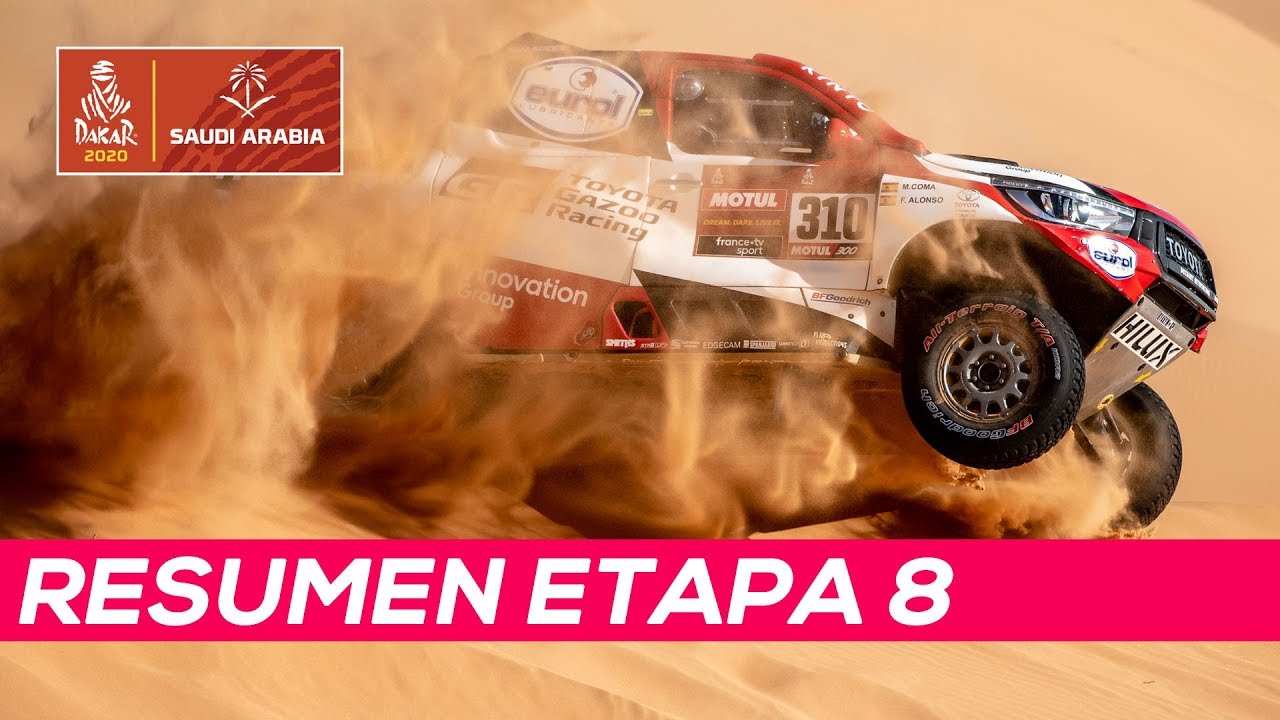 Alonso roza la victoria de etapa, Sainz pierde 20 minutos | Resumen Etapa 8 Dakar 2020