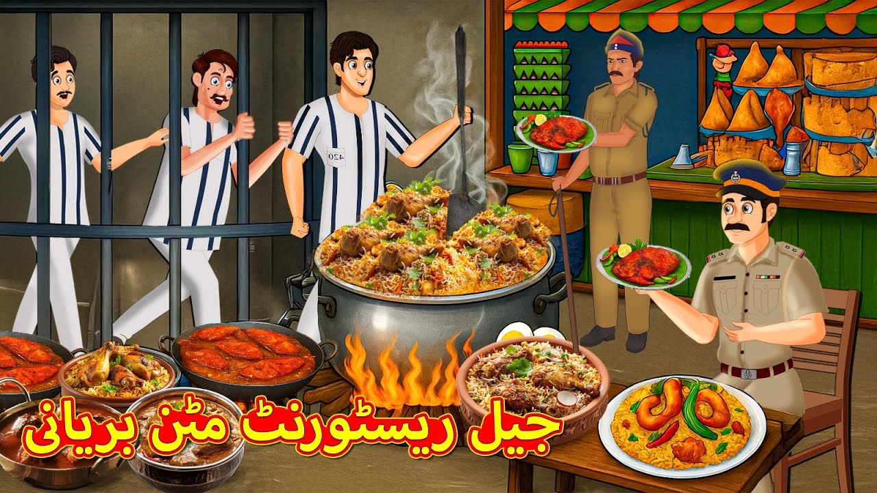 جیل ریسٹورنٹ مٹن بریانی | Stories in Urdu | Urdu Stories | Bedtime stories in Urdu | Moral Stories