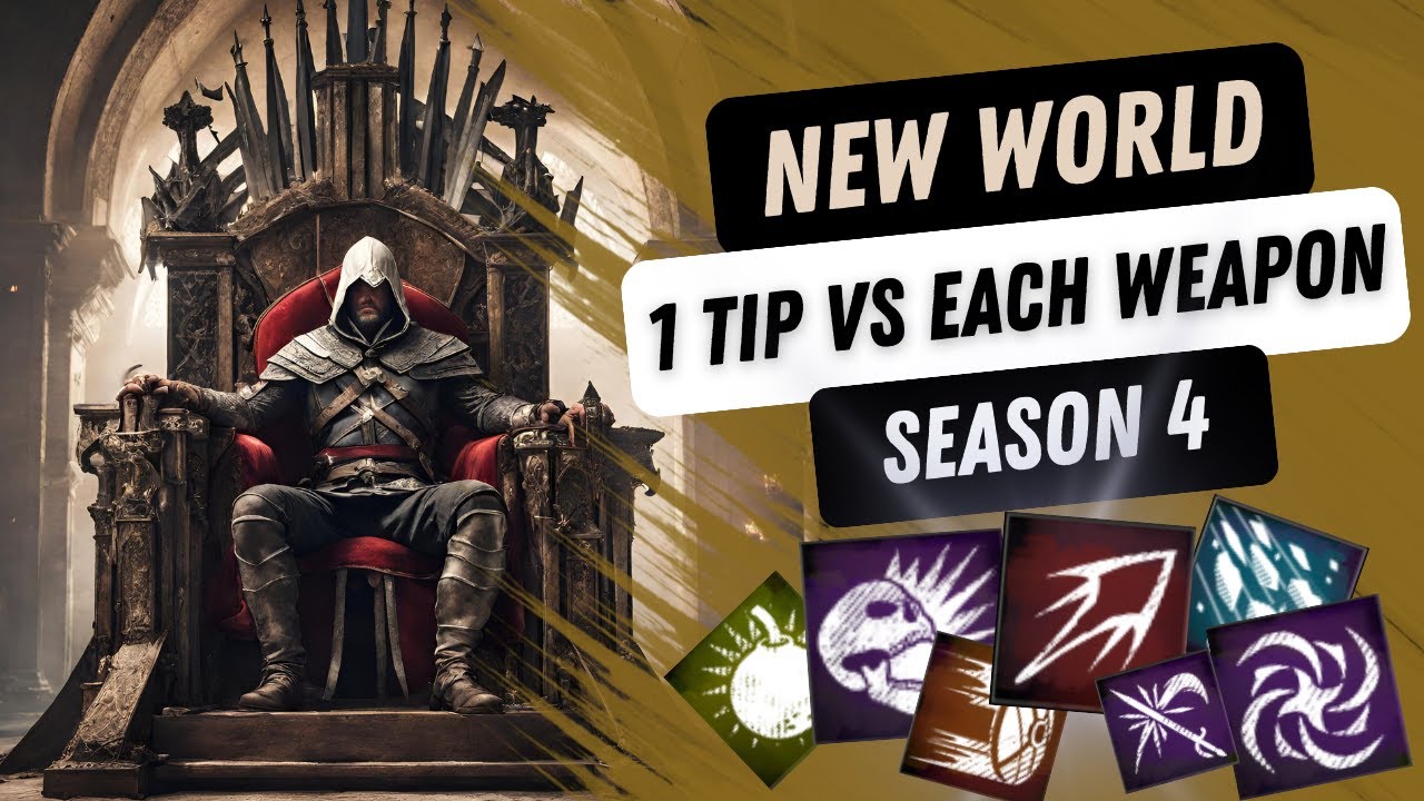 1 COUNTER TO EVERY WEAPON IN PVP | SEASON 4 | NEW WORLD PvP