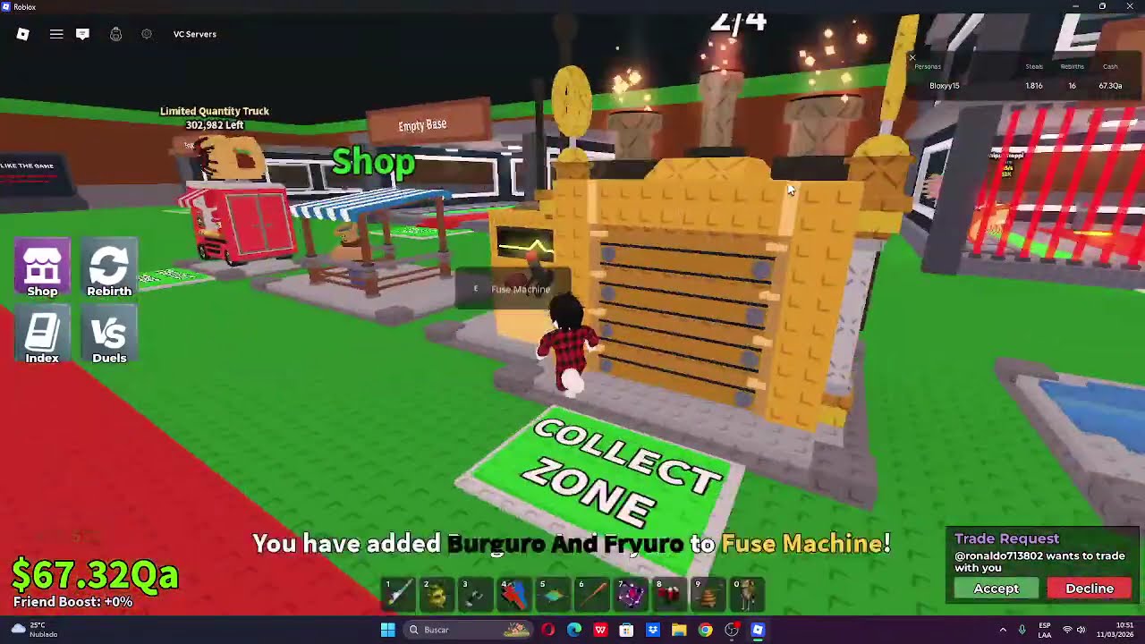 dia 68 tradeando y haciendo pvps con gente ramdom y subs