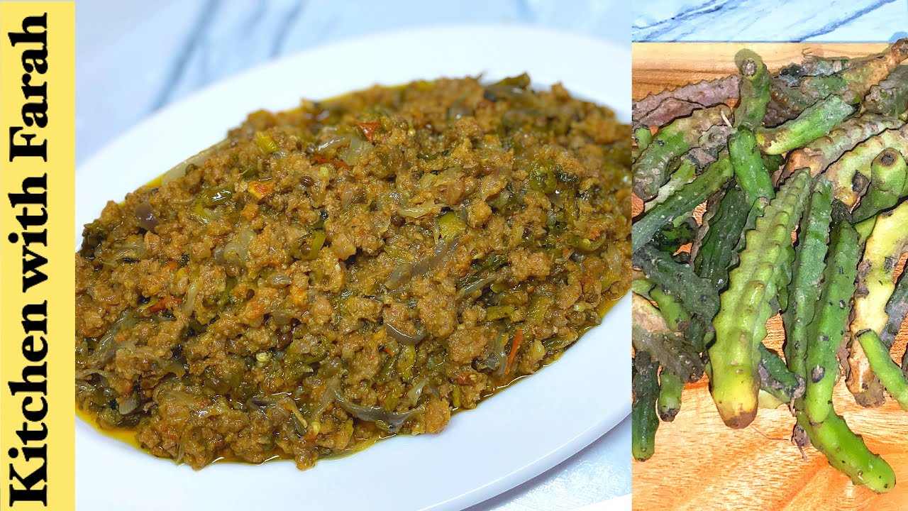 Chonga Keema Recipe | Caralluma Fimbriata And Beef Mince |  Chonga Recipe By Kitchen With Farah