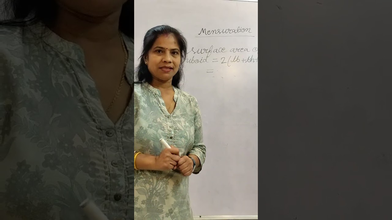 Class 8th mensuration T. S. A. &C.S.A of cube and cuboid