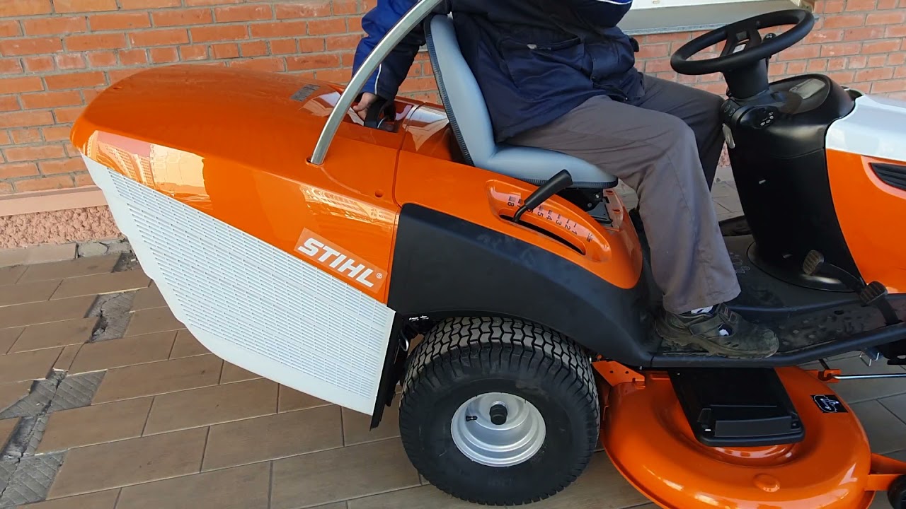 Трактор, райдер STIHL RT 6127 ZL - обзор, запуск.