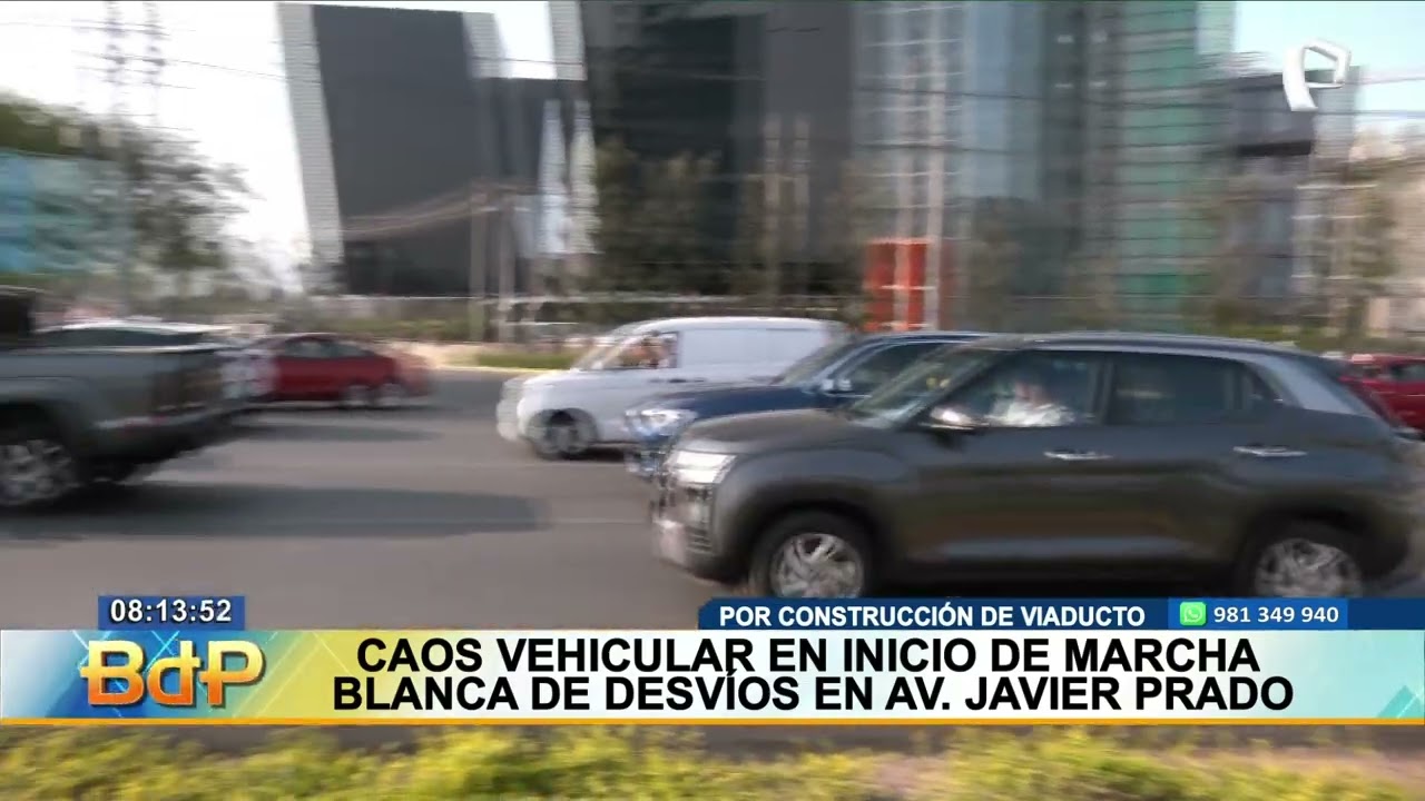 Javier Prado: marcha blanca de plan de desvío genera congestión y malestar entre conductores