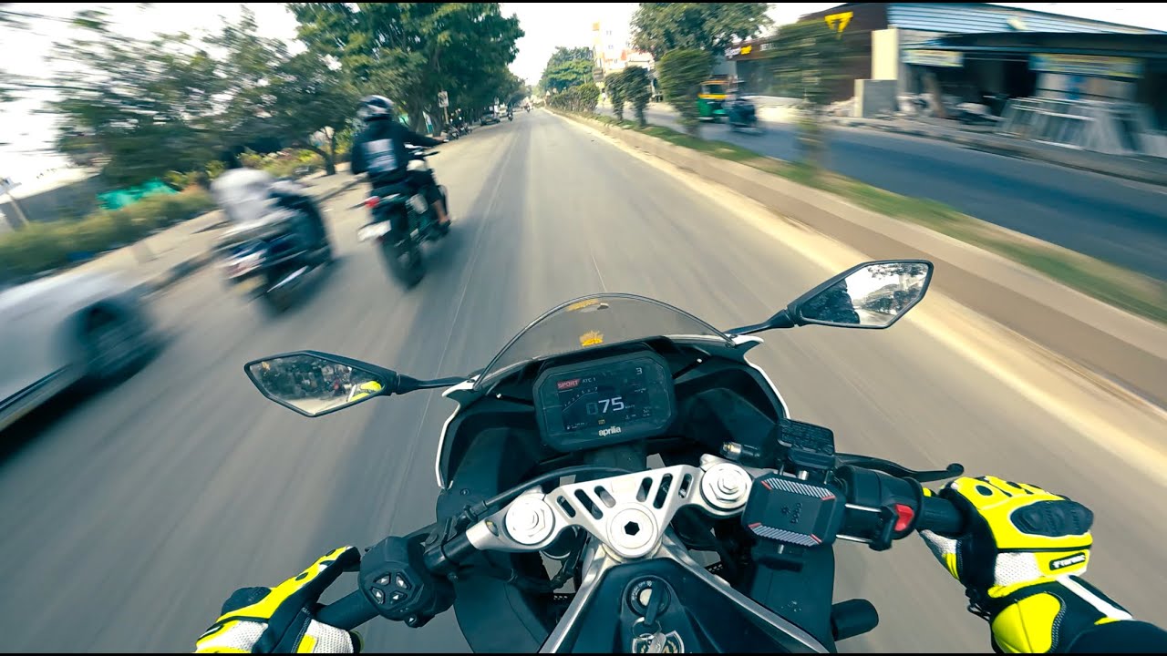 4K POV | Aprilia RS 457 and RE Bear 650 | Ride to college