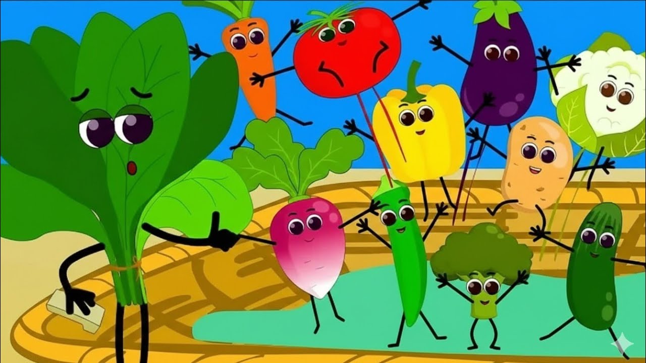 Vegetables Names for nursery class 🥦 | Healthy Eating Adventure 🍅🥕