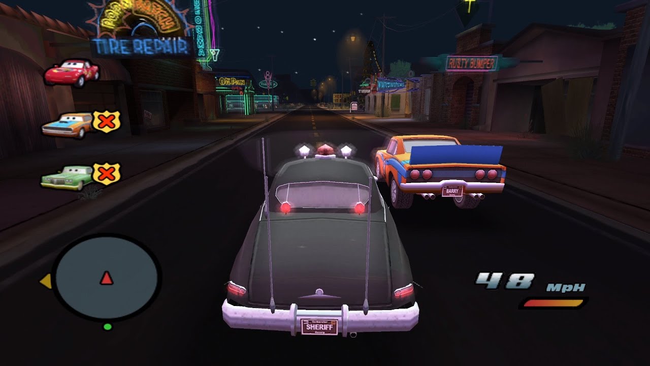 Cars GameCube - Sheriff's Hot Pursuit (Dolphin)