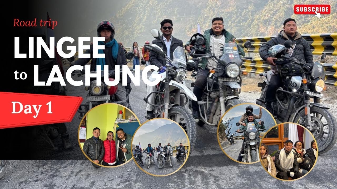 Lingee to Lachung trip with Lingee Mutanchi Riders. 