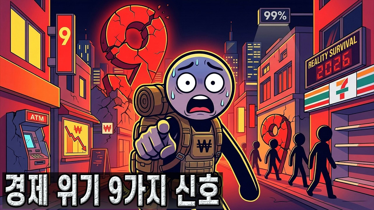 🚨 한국 경제 위기 임박을 알리는 9가지 숨겨진 징후 (99%가 너무 늦을 때까지 놓치는 것) | 2026 대한민국 실전 서바이벌 | 돈의 시나리오
