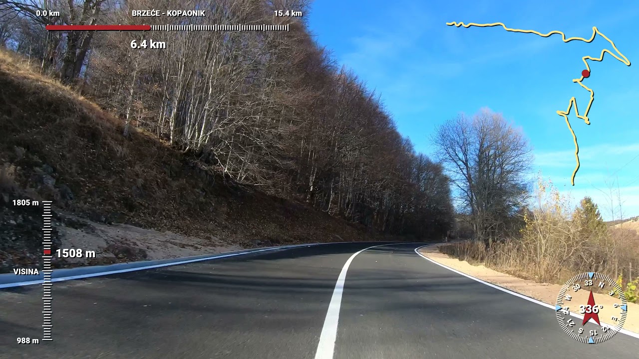 Putni pravac Brzeće - Kopaonik