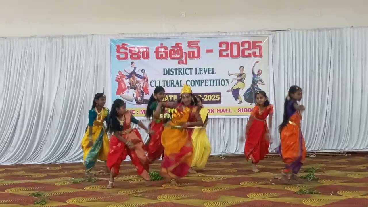 Bonalu Song Dance performance by Stephen's High school 5th Class Girls (2025–26) ||  