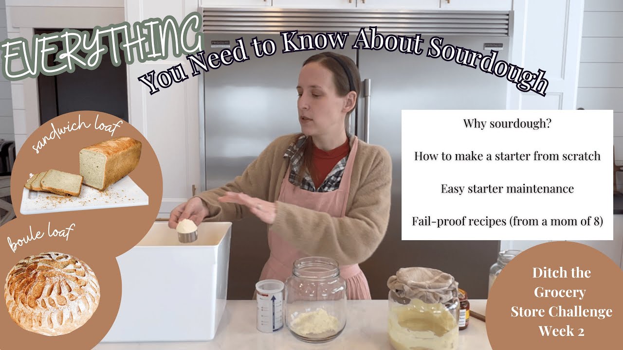SOURDOUGH MASTERCLASS - starter from scratch, easy maintenance, recipes, and more! - Challenge wk 2
