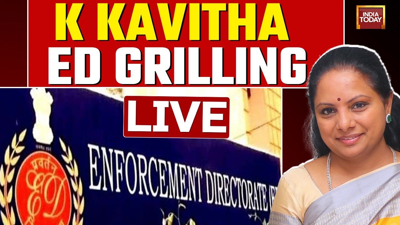 Watch LIVE: K Kavitha's ED Appearance Today | ED To Grill Kavitha On Delhi Liquor Scam Case Link