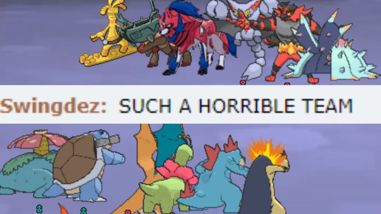 USING ONLY GEN 1 & 2 STARTER POKEMON | POKEMON SHOWDOWN