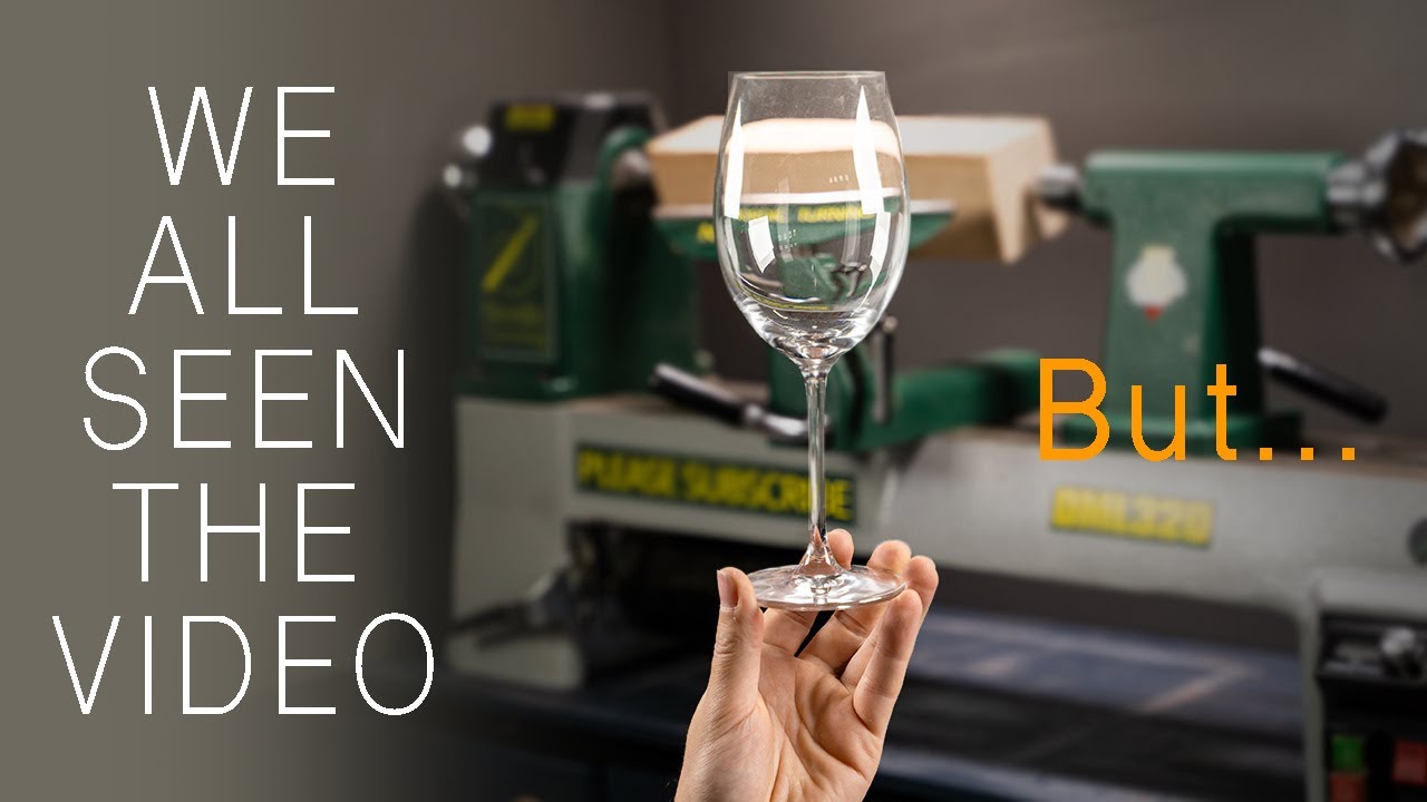 Woodturning - A wooden goblet