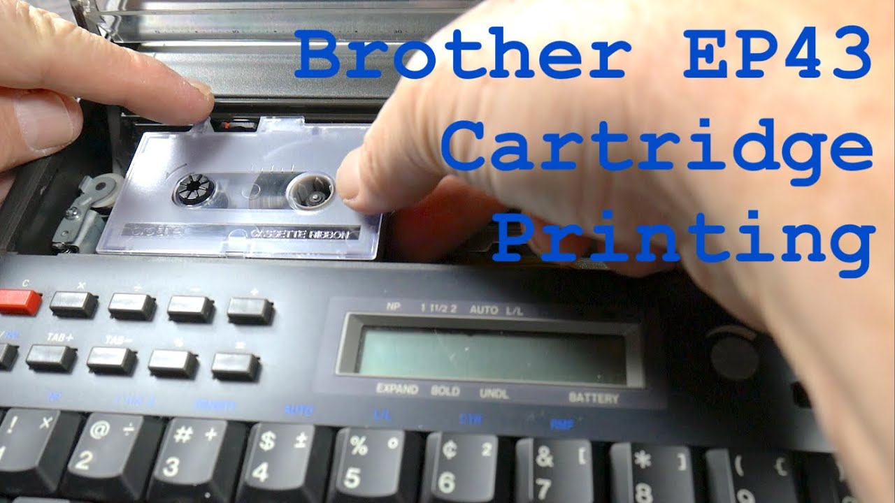Typewriter Video Series - Episode 217: EP43 & Cartridge Printing