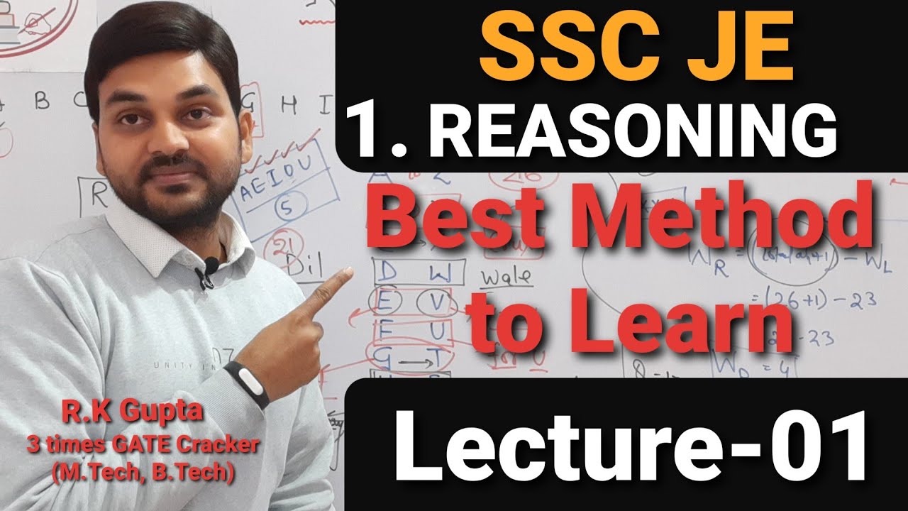 Reasoning Best Tricks  SSCJE | Reasoning for EE/CE/ME (Engineering)| Tricky reasoning | Lecture-01