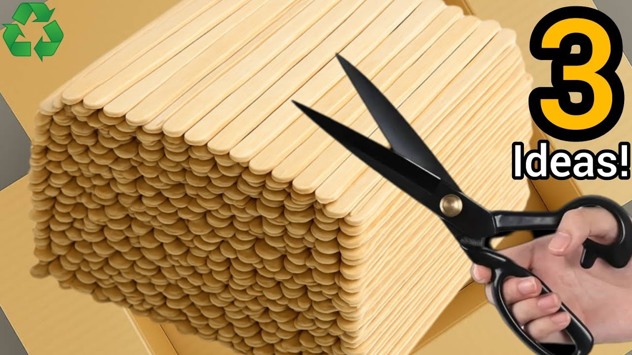 3 Incredible Popsicle Stick Ideas That Are Worth Hundreds of Dollars / Waste Recycling Ideas