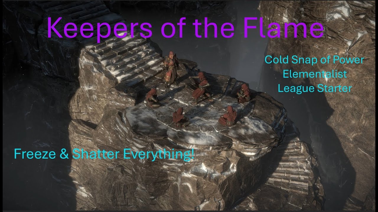 Freeze everything!!!!! Cold Snap of Power Elementalist League Starter for PoE Keepers of the Flame