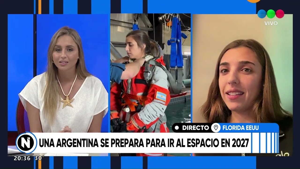Una argentina se prepara para ir al espacio