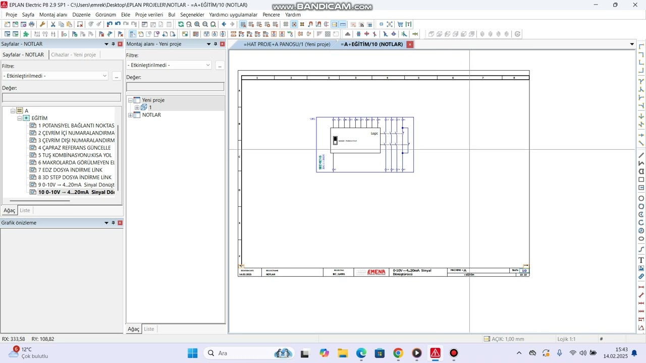 Eplan EDZ ve XML formatında cihaz ekleme