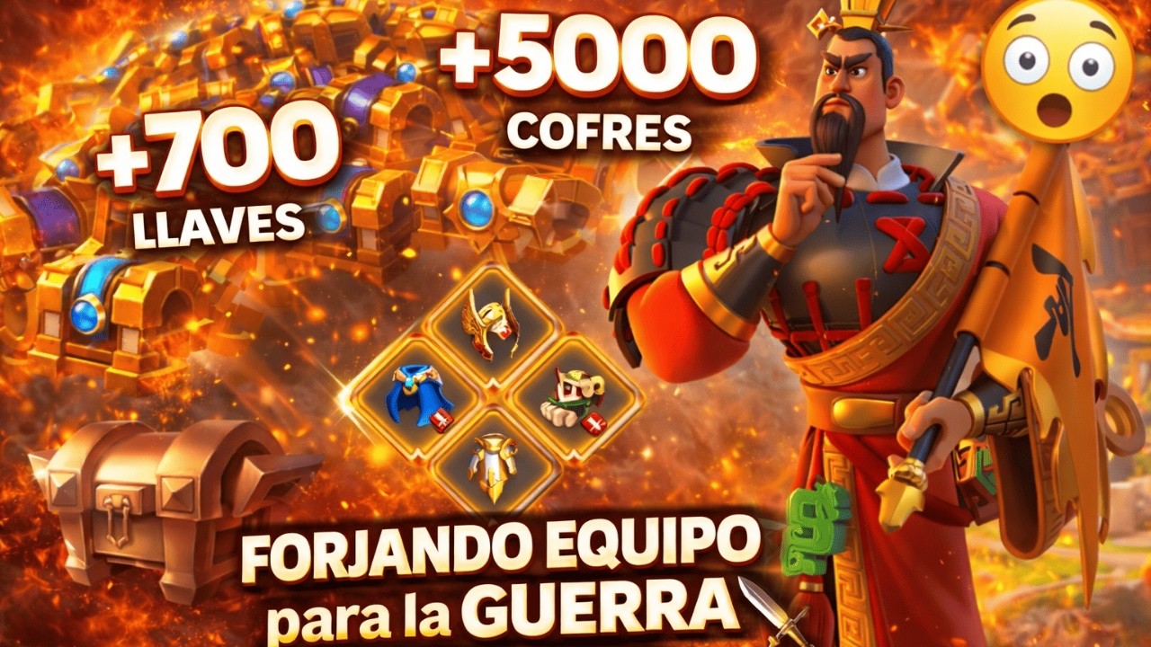 ABRÍ +700 LLAVES y 5000 COFRES 😱 | FORJANDO EQUIPO para la GUERRA K1390 ⚔️