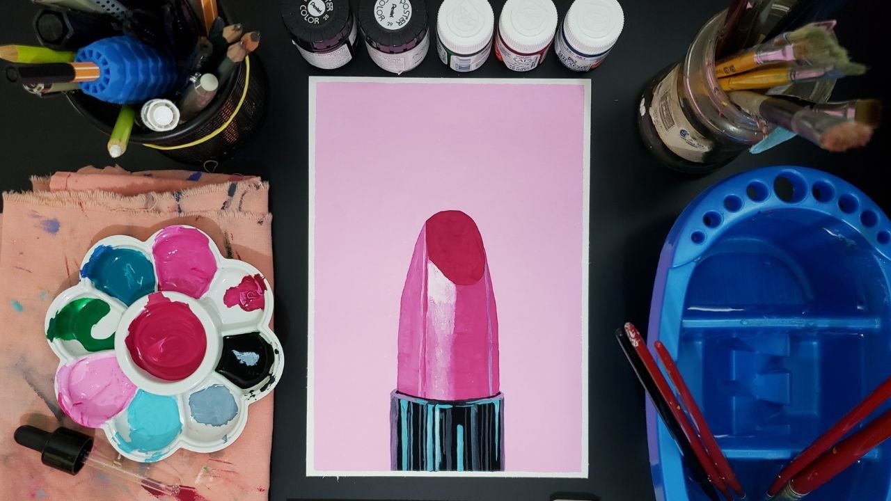 BATOM EM GUACHE | PINTURA EM TEMPO REAL (PROCESSO CONTÍNUO)