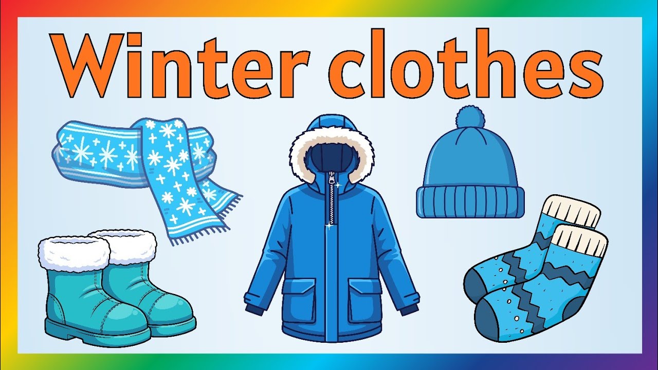 Winter clothes| Winter clothes Vocabulary| Winter wear| winter clothes for kids| #winterclothes#kids