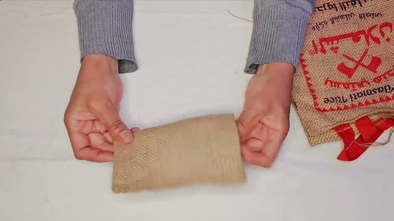 لن تصدق ماذا فعلت بأكياس الخيش 😍#إعادة_تدوير #حرف_يدوية #shortvideo
