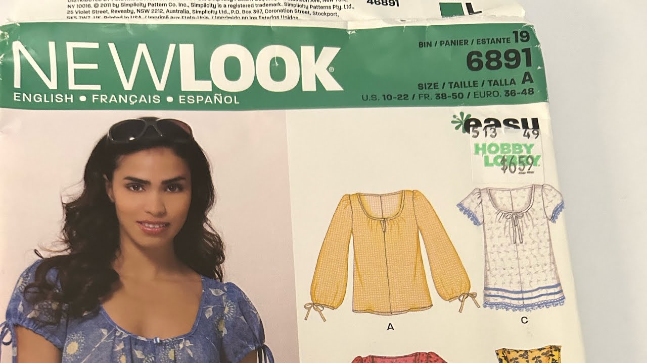 New Look 6891 tutorial, sew along