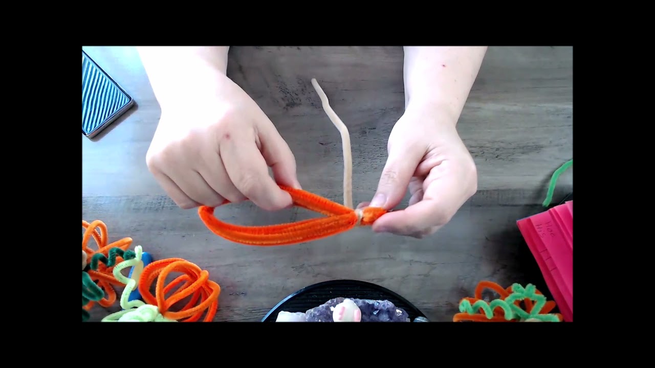 Pipe Cleaner Pumpkin Kids Craft