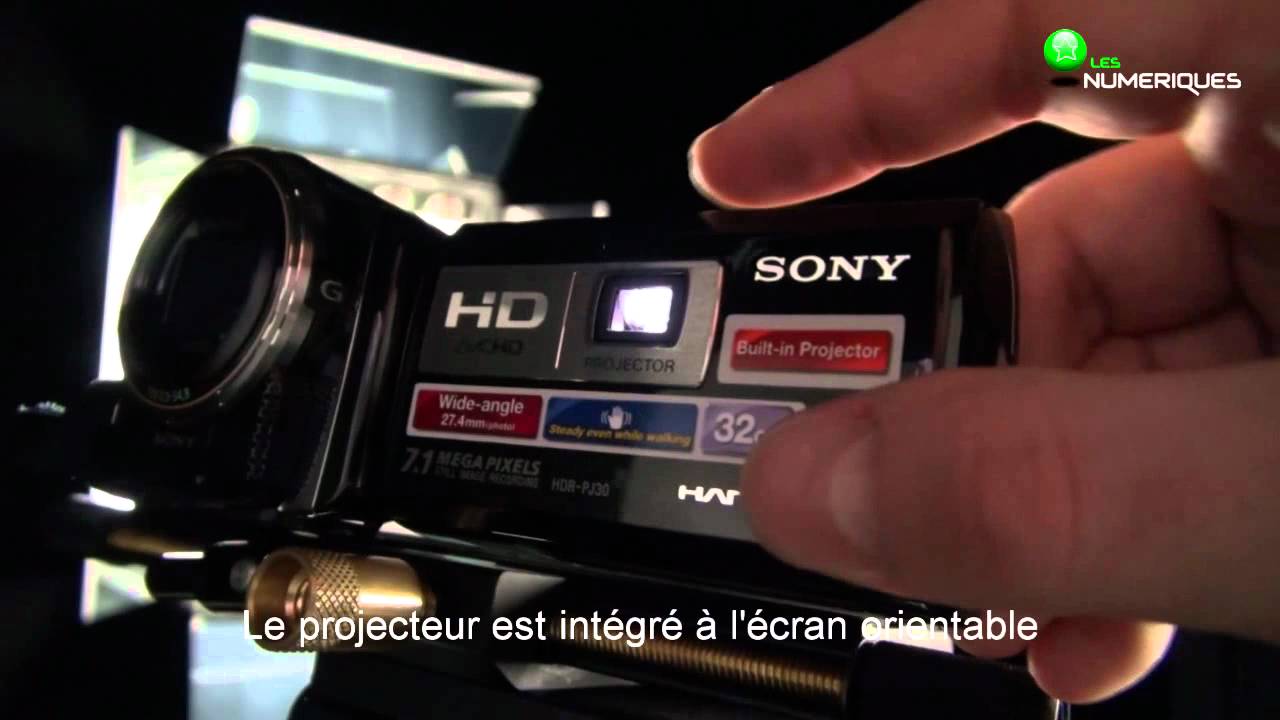 Sony HDR-PJ30 : d&eacute;mo du projecteur vid&eacute;o