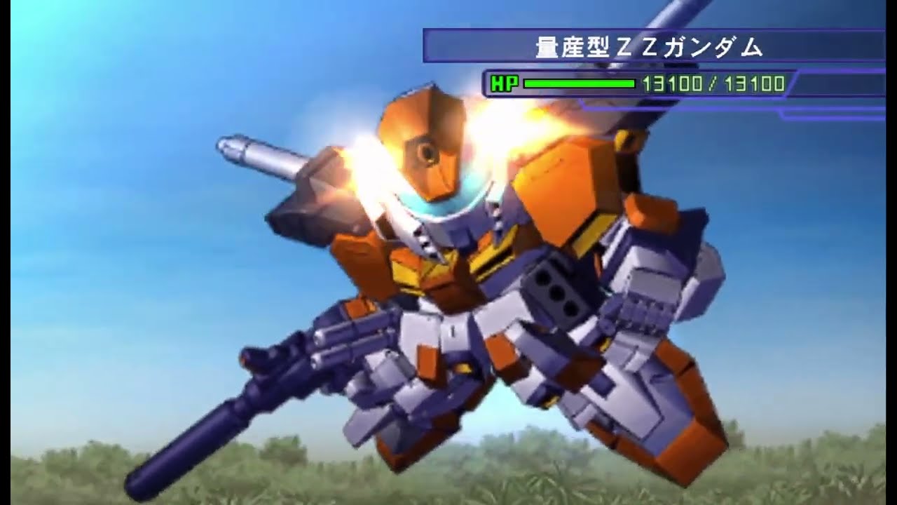 SD Gundam G-Generation World - Mass Production ZZ Gundam All Animations