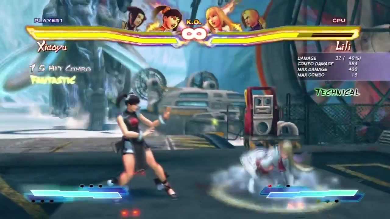 Street Fighter X Tekken - Xiaoyu/Juri Combos (1st Day)