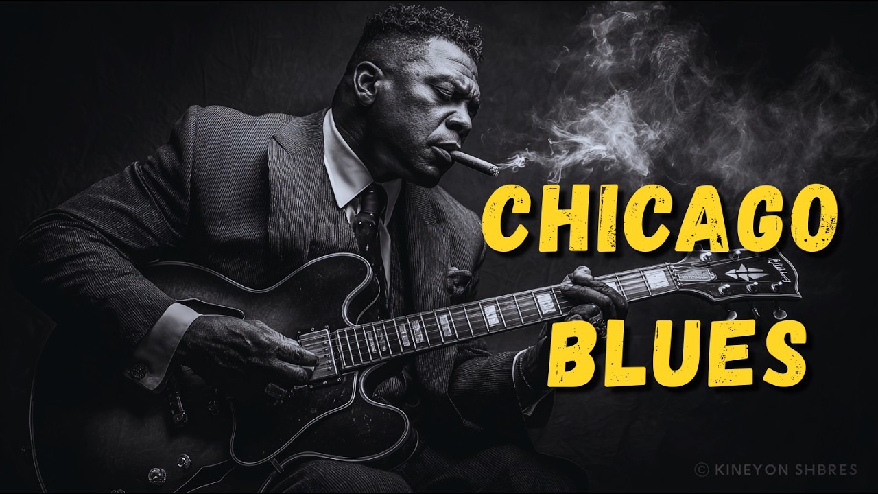 Slow Chicago Blues – Cigar Smoke Guitar | Smoky Blues Session & Soulful Vocals