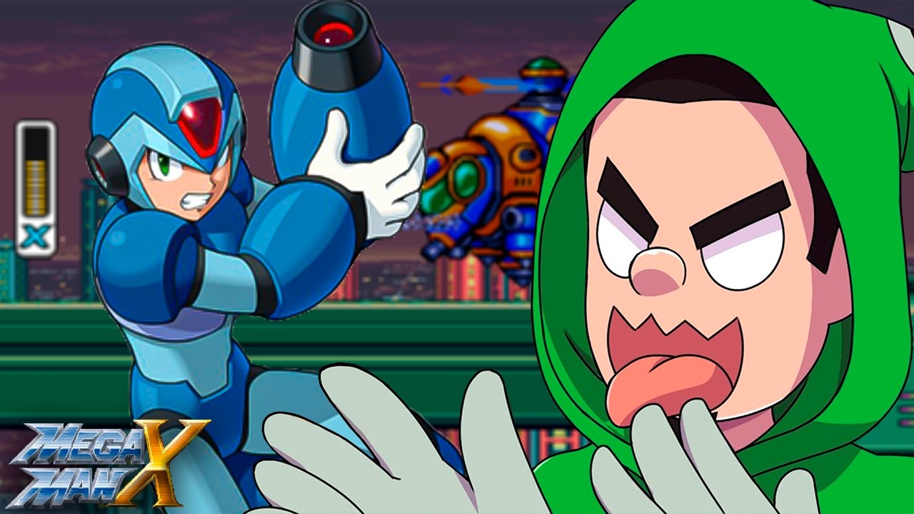 PRIMEIRA VEZ JOGANDO UM MEGAMAN (é muito dificil) - GUINAS JOGA MEGAMAN X