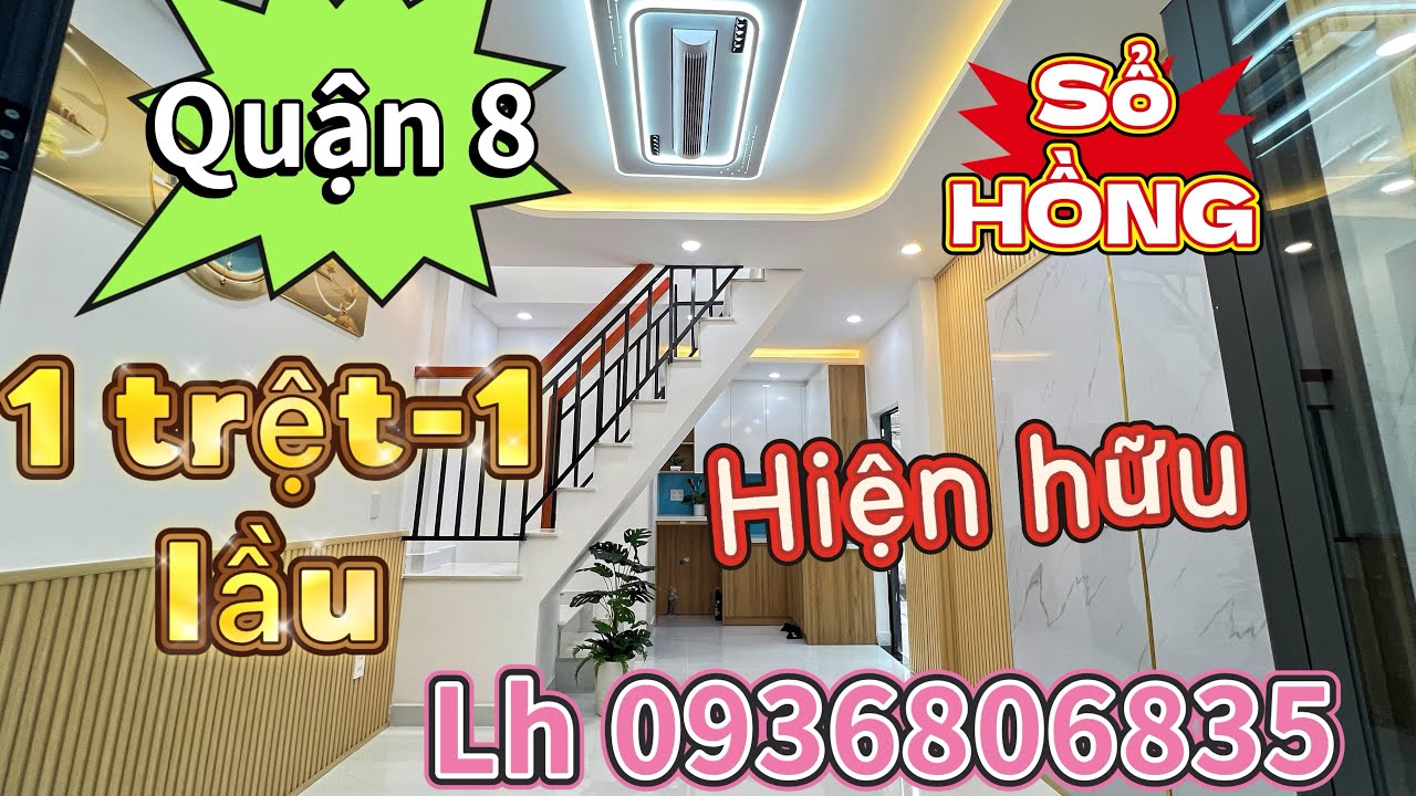 Quận 8) một trệt-một Lầu🛏️ 2 PN 🚻 2 WC