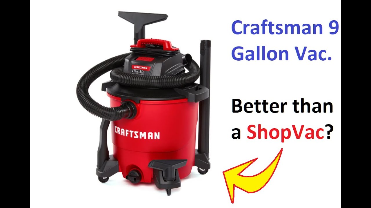 Craftsman 9 Gallon Wet/Dry Vacuum Unboxing and Quick Setup