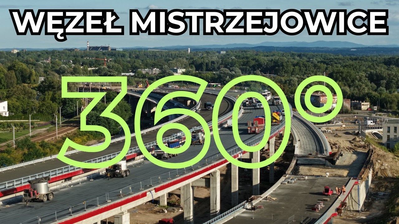 Węzeł Mistrzejowice , zaglądamy r&oacute;wnież w zakamarki. Film 360 stopni.